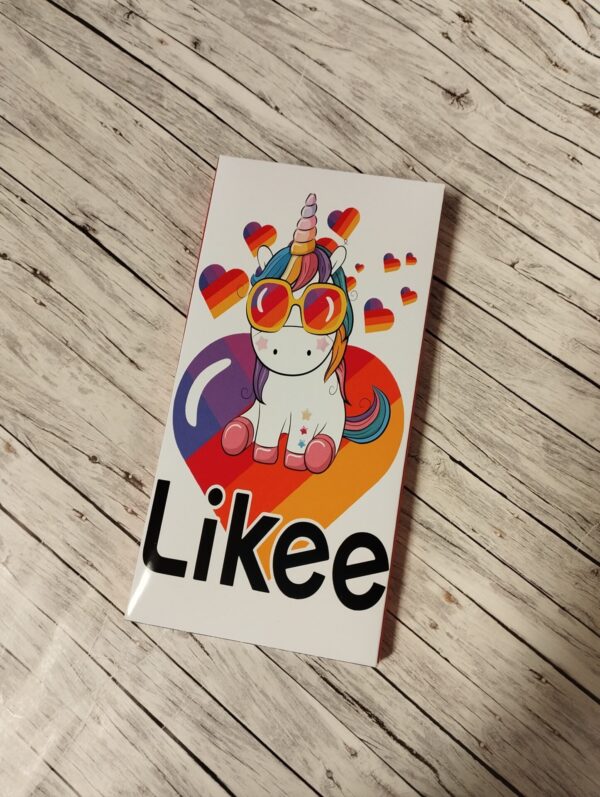Kaunistatud shokolaad "Likee"