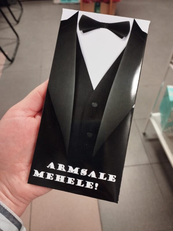 Kaunistatud shokolaad "Armsale mehele "