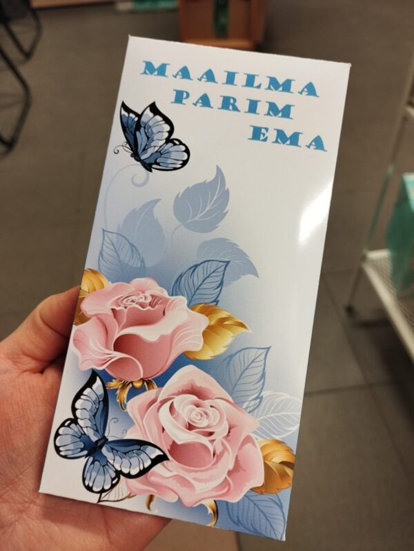 Kaunistatud shokolaad "Maailma parim ema "