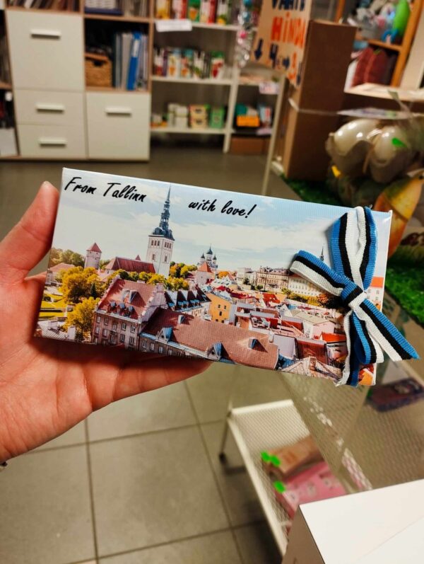 Kaunistatud shokolaad "From Tallinn with Love "