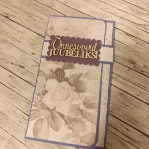 Rahakaart  "Õnnesoovid juubeliks"