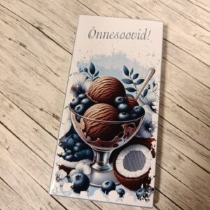 Kaunistatud shokolaad "Õnnesoovid"