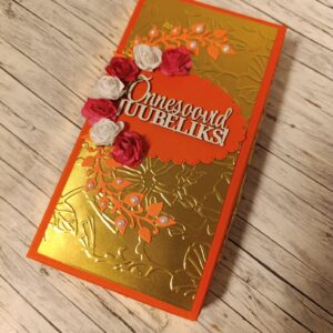 Shokolaadikarp "Õnnesoovid juubeliks"