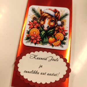 Shokolaadikarp "  Kauneid Jõule ja õnnelikku uut aastat"