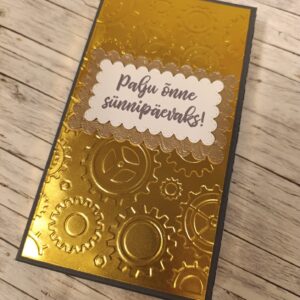 Для мужчины. Шоколадница -коробочка для денег "Palju õnne sünnipäevaks"